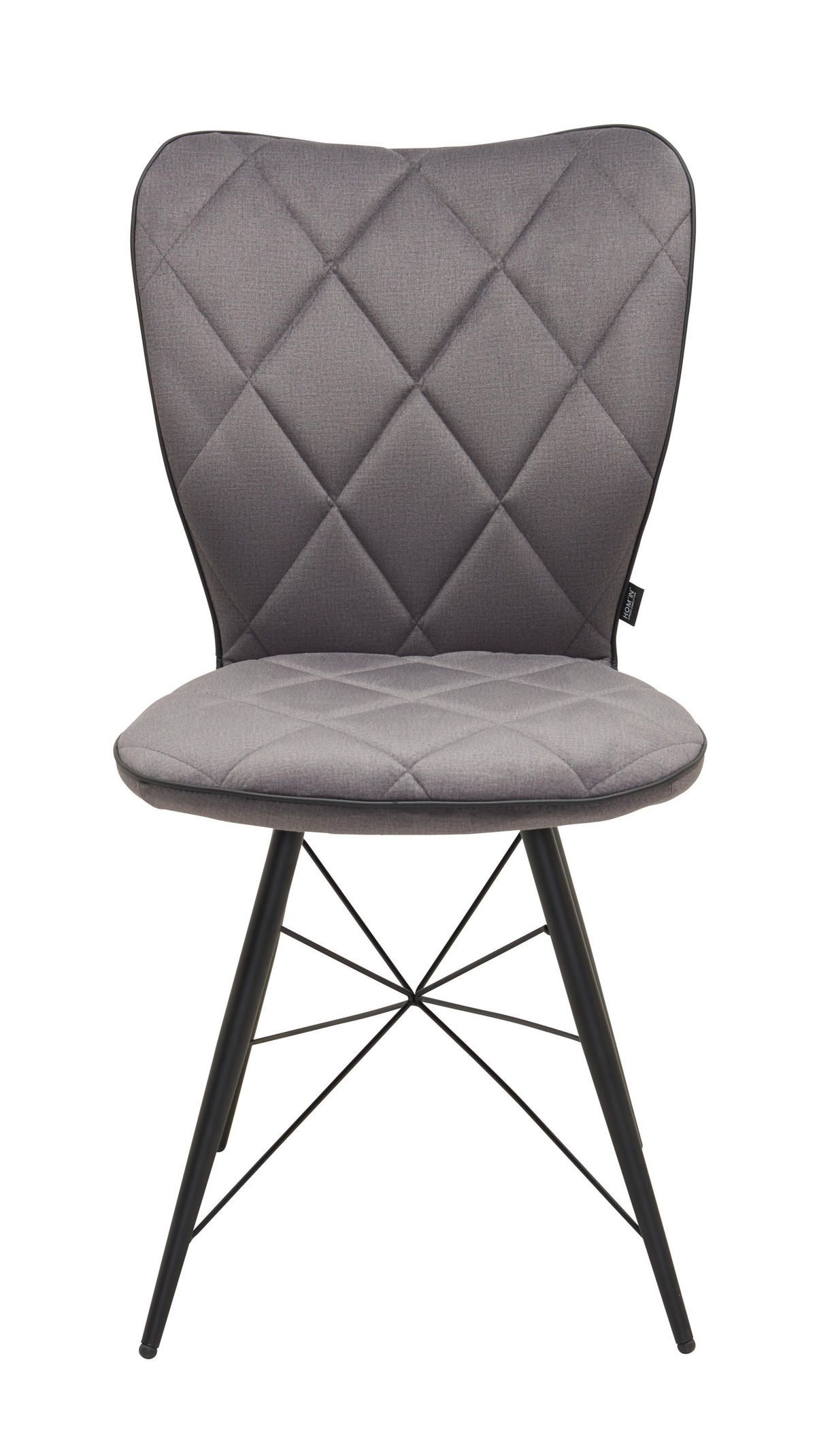 STOLICA  siva, crna  metal, tekstil      - siva/crna, Design, metal/tekstil (49/90/61cm) - Hom`in