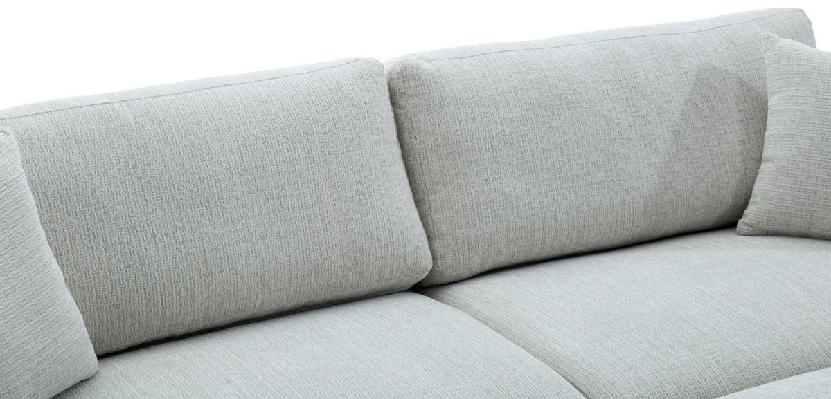 SCHLAFSOFA NOLA in Leinenoptik Beige  - Beige/Schwarz, Design, Holz/Textil (220,5/86/96cm) - Livetastic