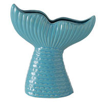 VÁZA  - türkiz, Basics, kerámia (20,5/8,5/22,5cm)