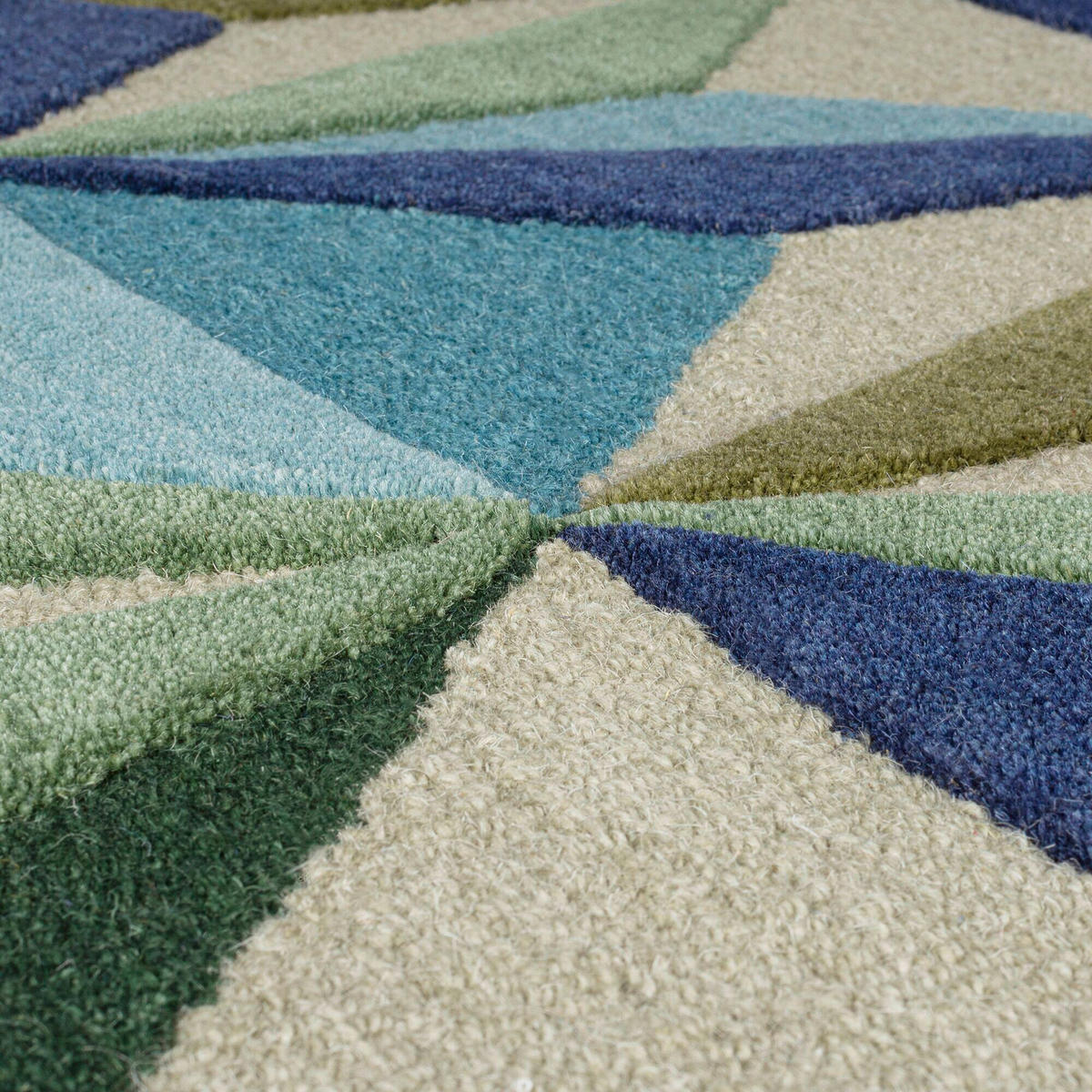 HANDWEBTEPPICH 120/170 cm REVERIE Blau  - Blau, KONVENTIONELL, Textil (120/170cm)
