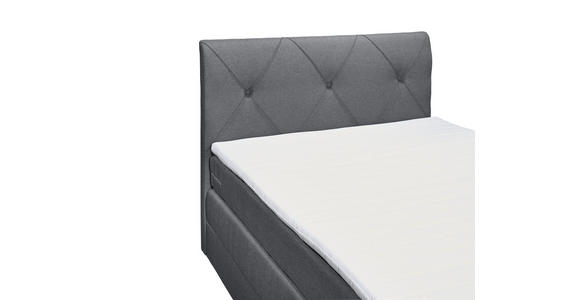 BOXSPRINGBETT 120/200 cm in Anthrazit - Anthrazit/Schwarz, Design, Holzwerkstoff/Kunststoff (120/200cm) - Xora