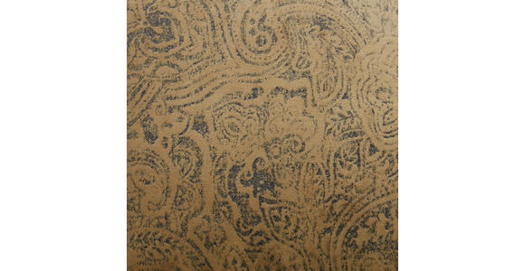 BIGSOFA in Textil Currygelb, Dunkelgrün - Currygelb/Dunkelgrün, ROMANTIK / LANDHAUS, Kunststoff/Textil (255/76-90/106cm) - Hom`in