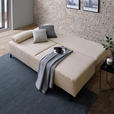 SCHLAFSOFA in Cord Beige  - Beige/Schwarz, Design, Textil/Metall (193/85/88cm) - Novel