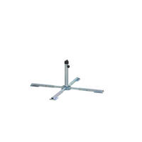 SONNENSCHIRMSTÄNDER Silberfarben  - Silberfarben, KONVENTIONELL, Metall (49,5/39/39,5cm) - Siena Garden