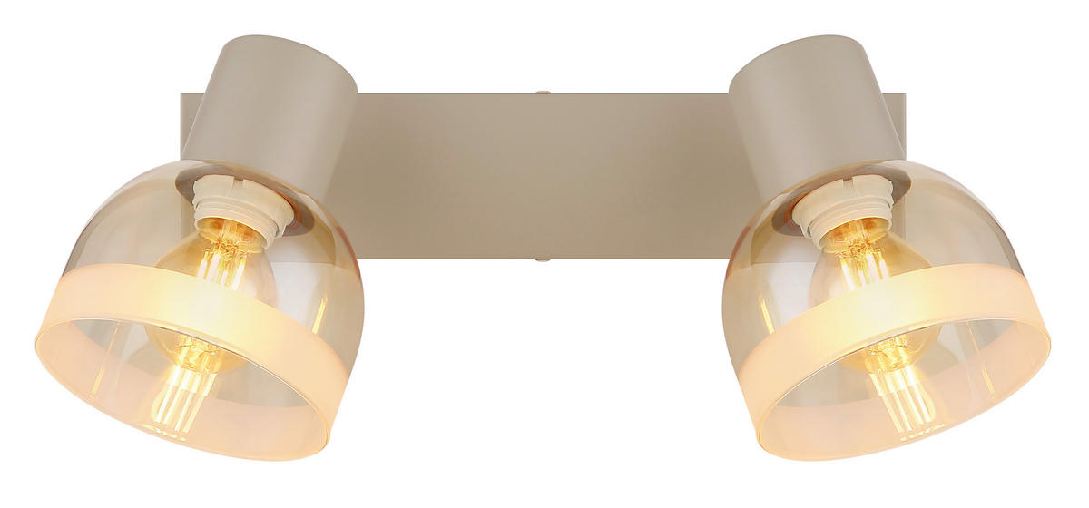 STRAHLER Kairo 26/10/14 cm  - Orange/Weiß, Design, Glas/Metall (26/10/14cm) - Globo