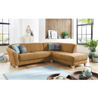 ECKSOFA  in Flachgewebe Senfgelb  257/212 cm  - Senfgelb/Naturfarben, KONVENTIONELL, Holz/Textil (257/212cm) - Sit & More