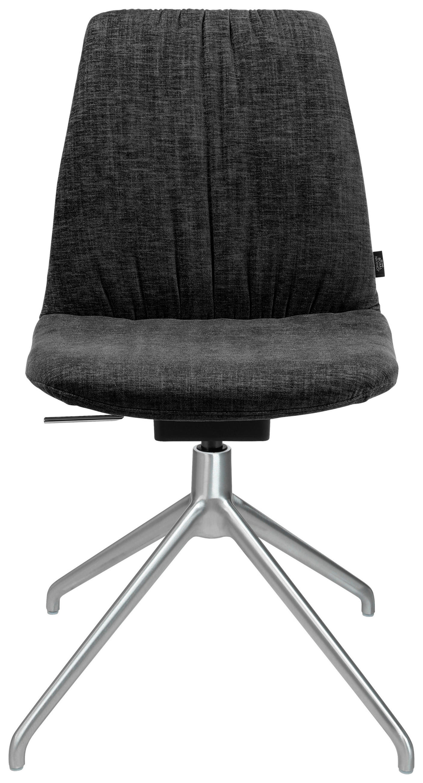 STUHL Velours Graphitfarben, Alufarben - Graphitfarben/Alufarben, Design, Textil/Metall (46/81,5-84,5/55cm) - Johann Jakob