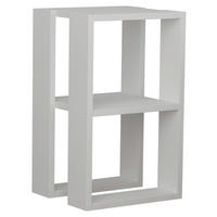 NATTDUKSBORD i vit  - vit, Design, trämaterial (34/55/30cm) - Livetastic
