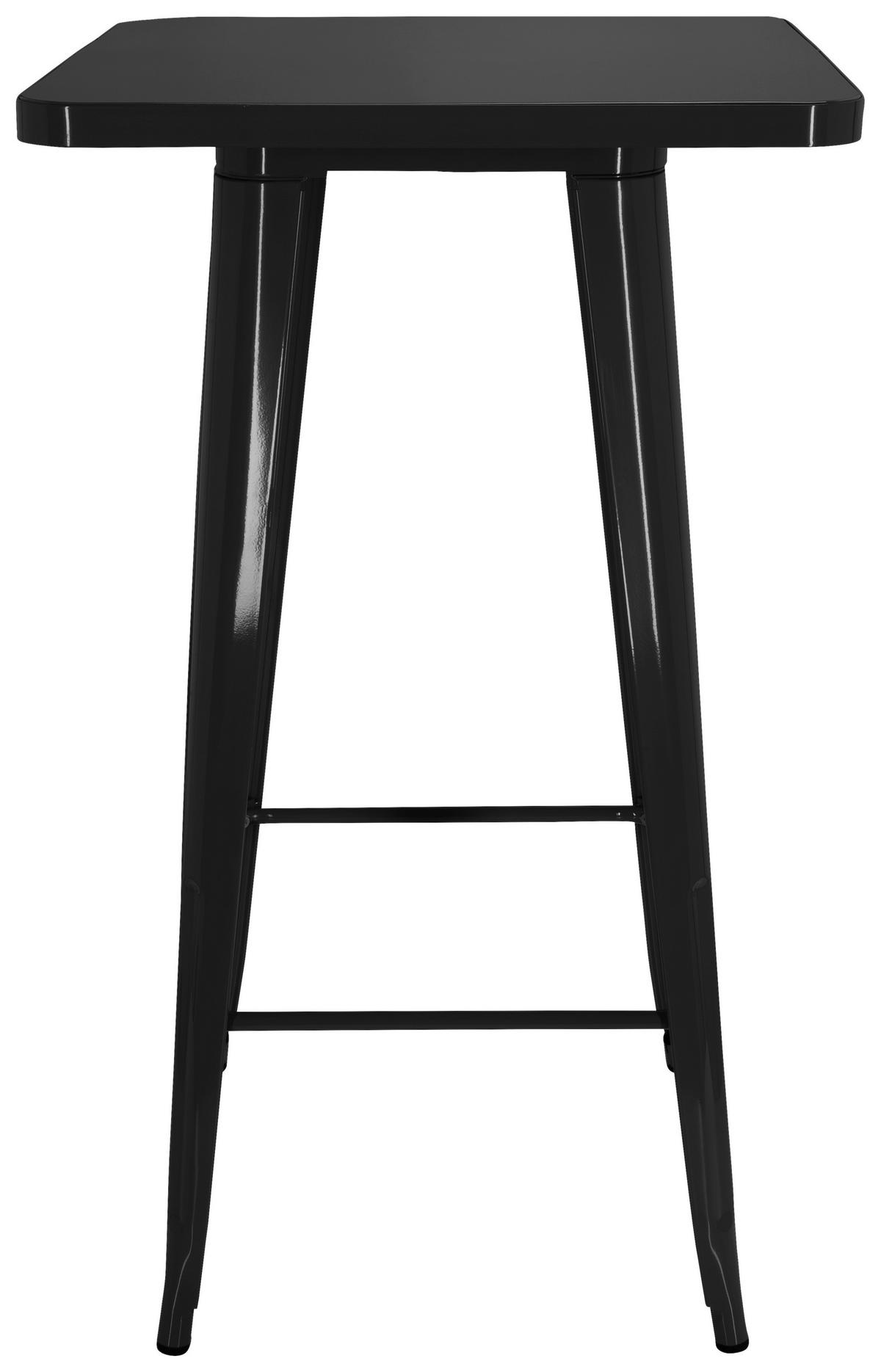 BAROVÝ STŮL, černá, 60/60/103,5 cm - černá, Basics, kov (60/60/103,5cm) - MID.YOU