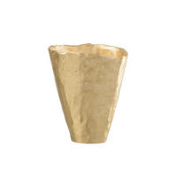 DEKOVASE  - Goldfarben, Basics, Metall (22,5/18/27cm)