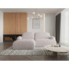 ECKSOFA Sevilla Plus in Bouclé Beige  275/175 cm  - Beige/Schwarz, Design, Kunststoff/Textil (275/175cm) - MID.YOU