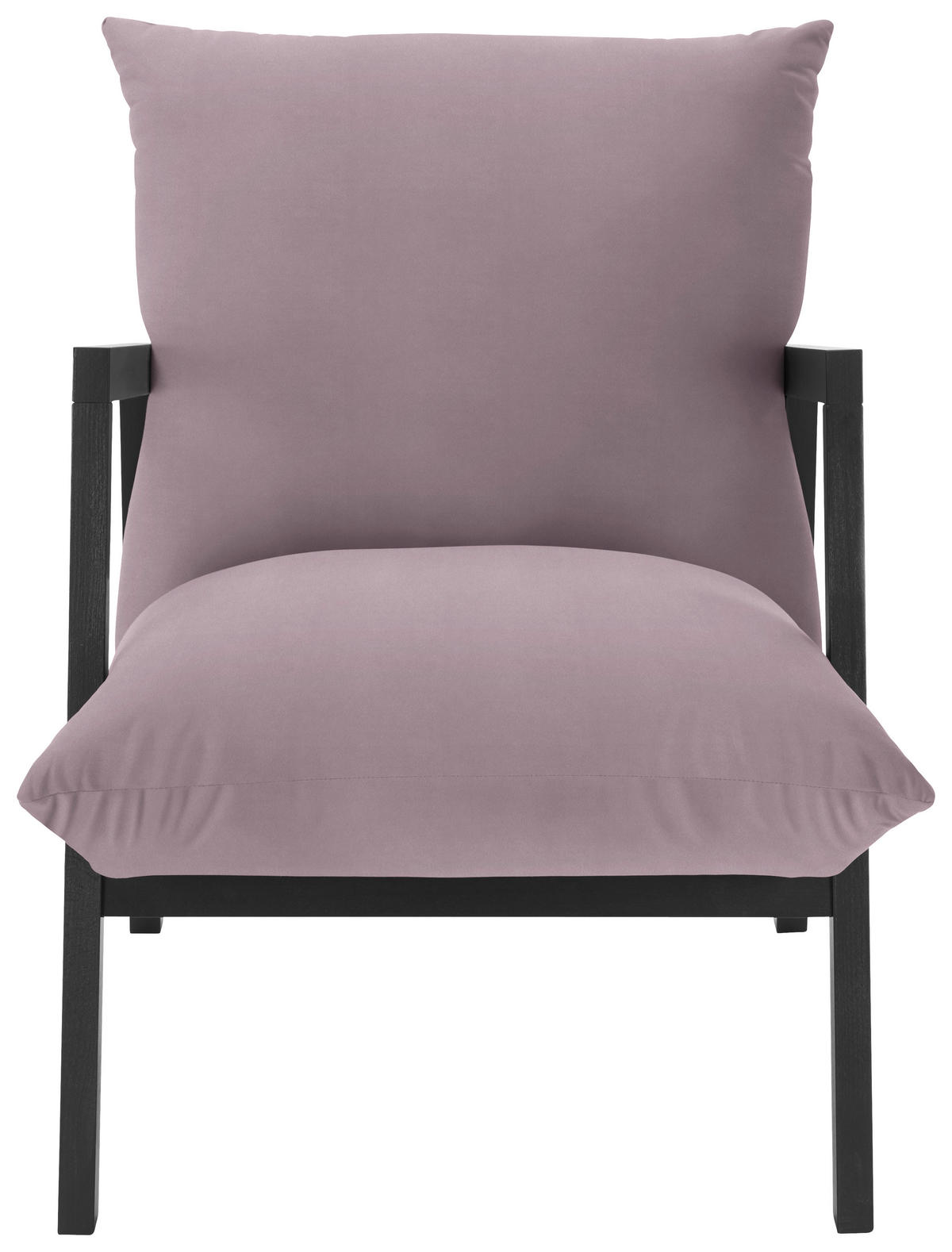 SESSEL Mikrofaser Flieder  - Wengefarben/Flieder, Design, Holz/Textil (63/76/80cm) - Carryhome
