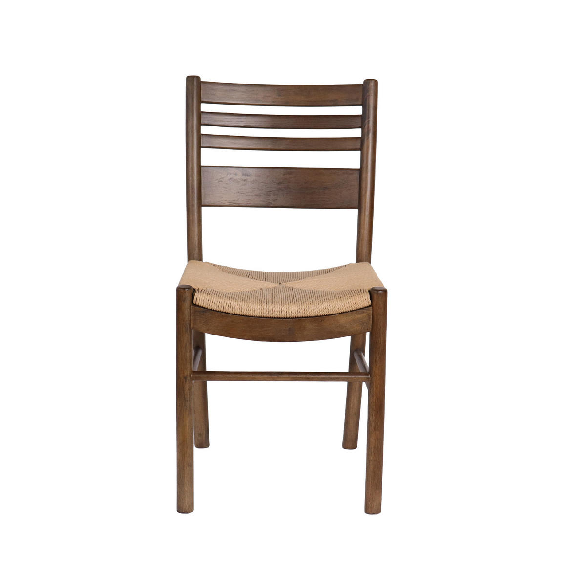 STOL  - mörkbrun/naturfärgad, Modern, trä (43/85/53cm) - Niels Andersson