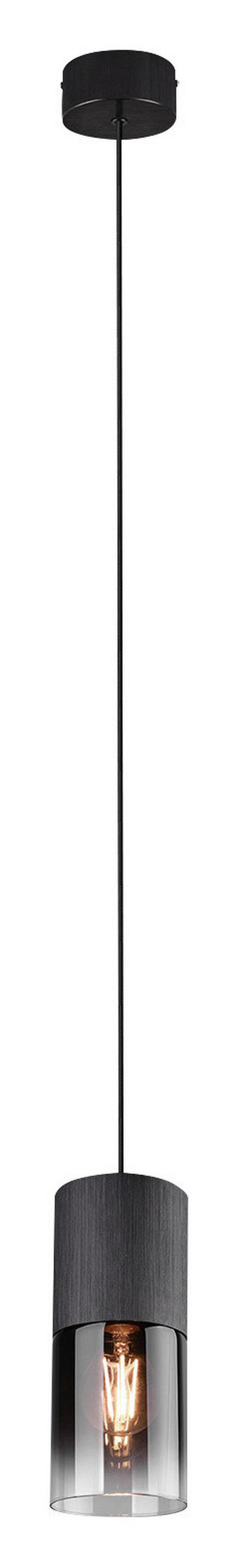 HÄNGELEUCHTE 10/10/23-150 cm    - Schwarz, Design, Glas/Metall (10/10/23-150cm) - Trio Leuchten