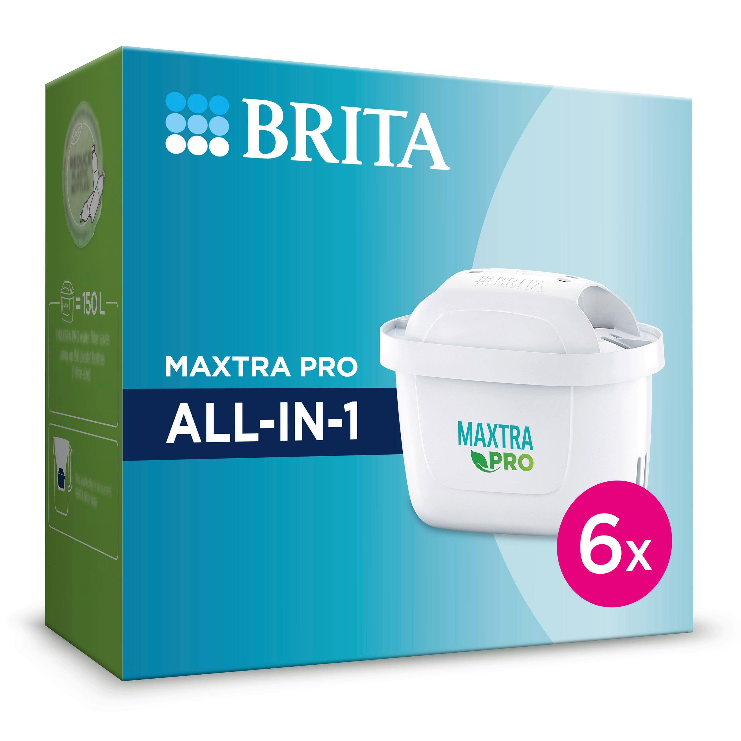 FILTERKARTUSCHE Maxtra Pro All-IN Weiß  - Weiß, Basics, Kunststoff (24,1/11,8/11,5cm) - Brita