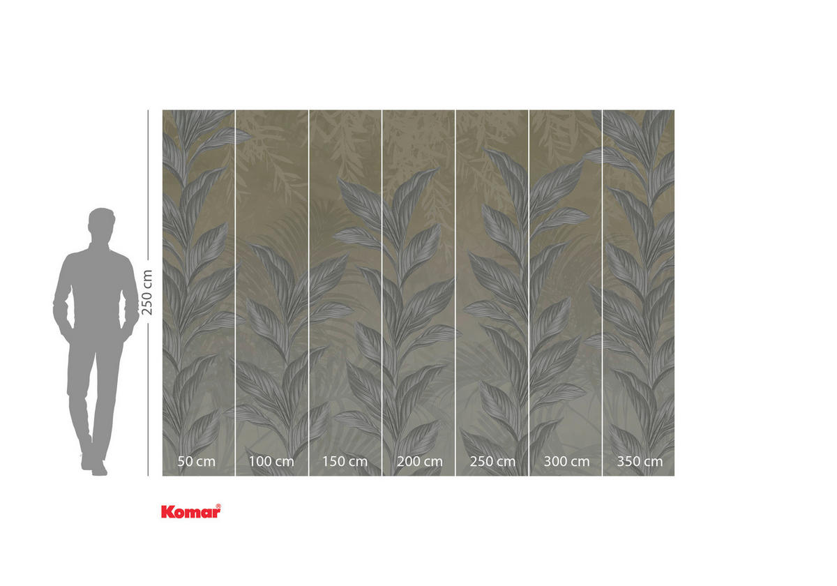VLIESTAPETE - Gelb/Weiß, Basics (350/250cm) - Komar