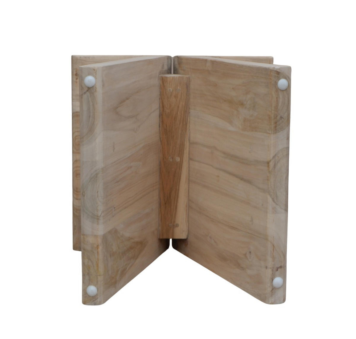 HOCKER Mindiholz Naturfarben  - Naturfarben, Design, Holz (40/40/40cm) - Livetastic