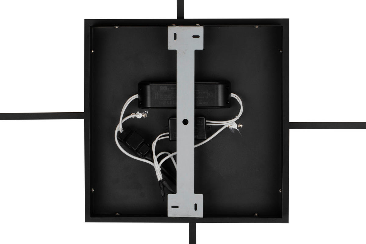 LED-DECKENLEUCHTE 100/49,5/5,8 cm   - Schwarz, Basics, Kunststoff/Metall (100/49,5/5,8cm) - Novel
