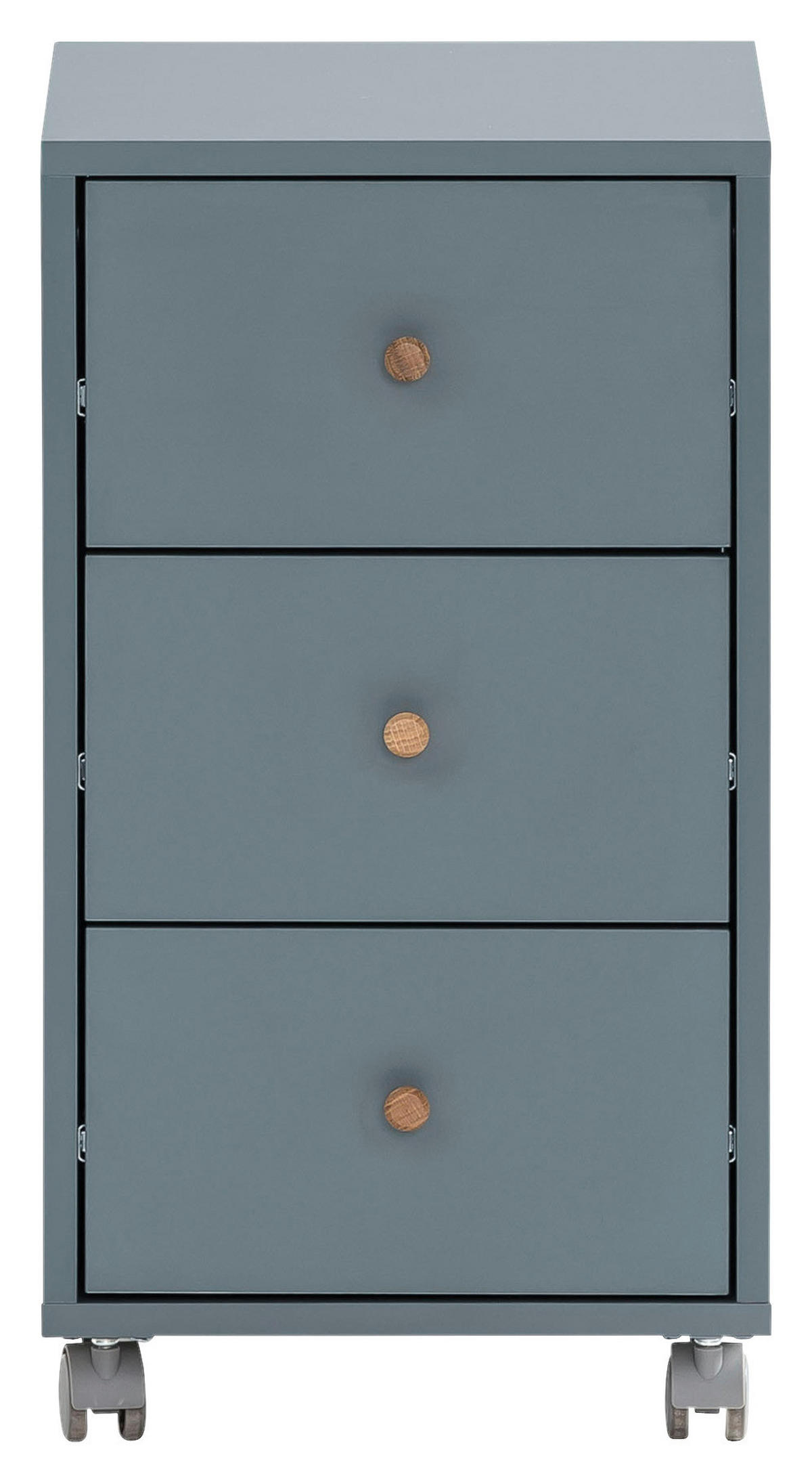 ROLLCONTAINER 32,6/59,7/39,1 cm  - Blau, MODERN, Holz/Holzwerkstoff (32,6/59,7/39,1cm) - MID.YOU