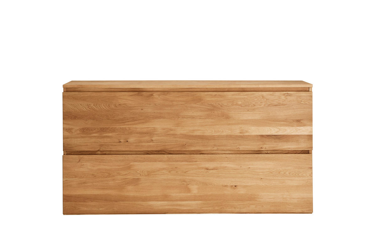 HÄNGESCHUHSCHRANK Asteiche vollmassiv Eichefarben  - Eichefarben, Natur, Holz (160/84/35cm) - Linea Natura