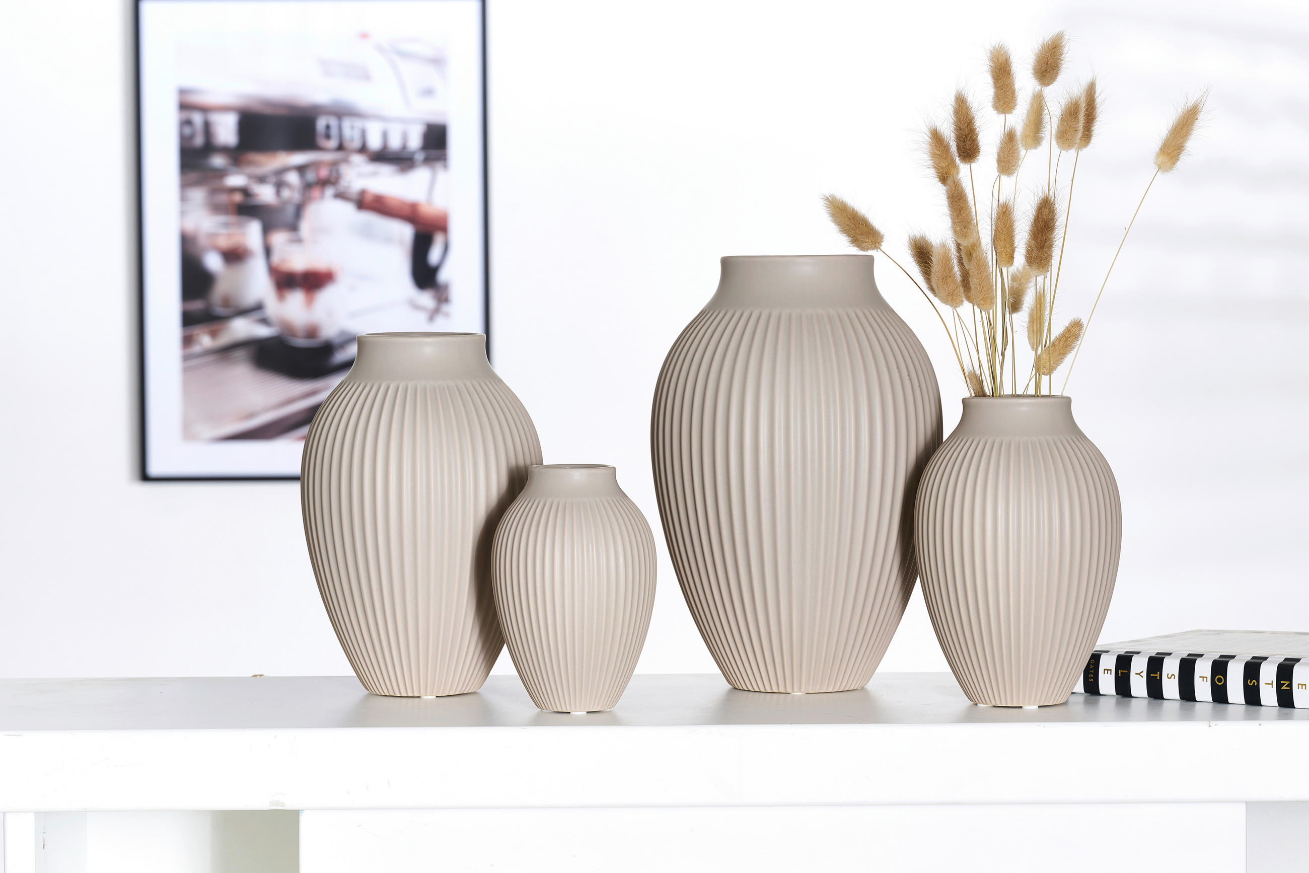VASE Alsta 15 cm  - Beige, Basics, Keramik (10/10/15cm) - Ritzenhoff Breker
