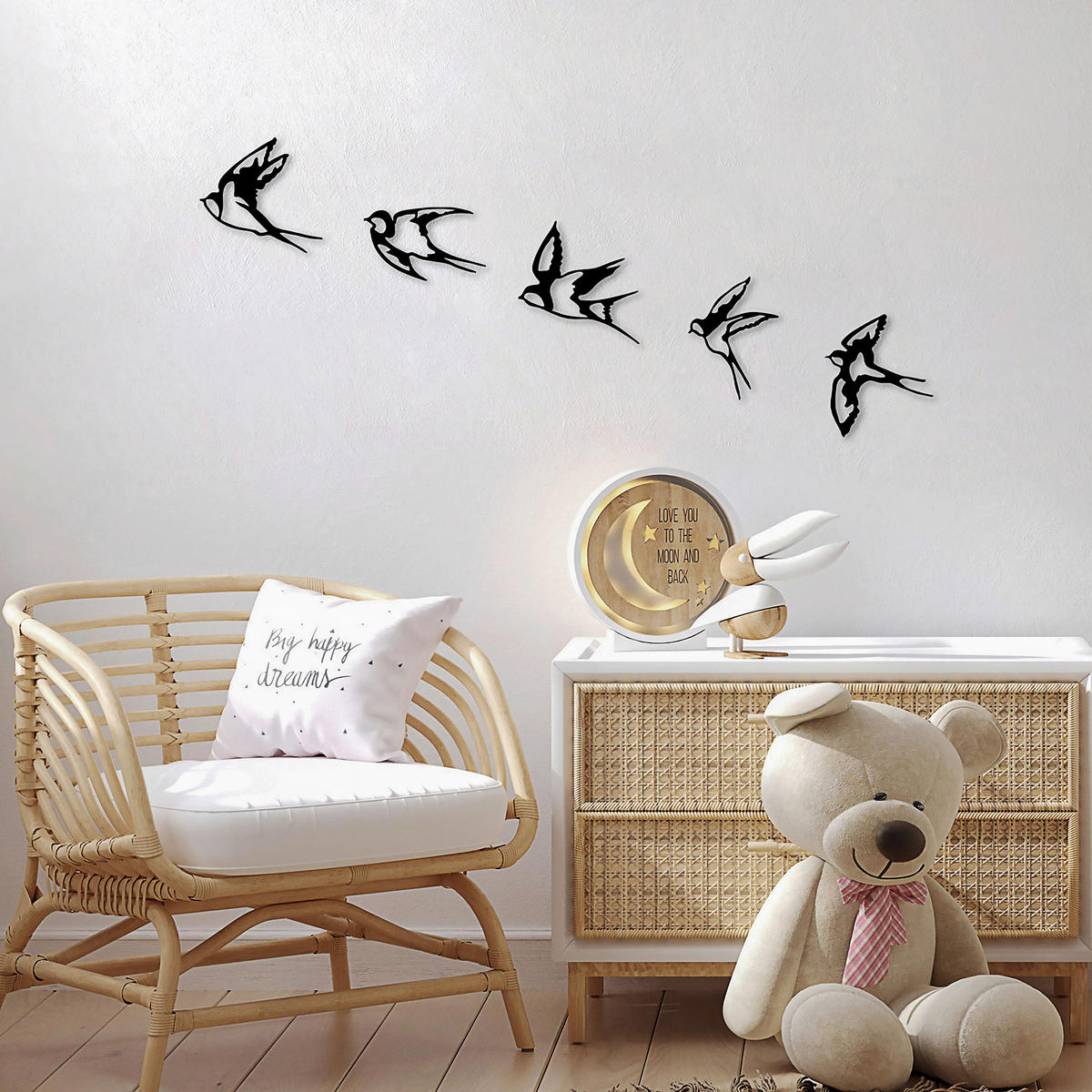 METALLBILD  - Schwarz, Basics, Metall (19/19cm)