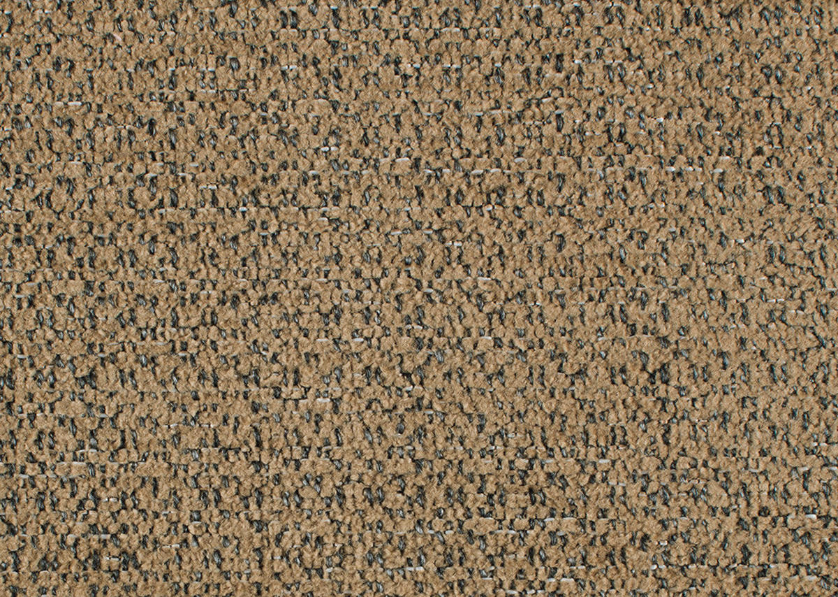 ECKSOFA in Webstoff Braun  - Braun, Design, Textil/Metall (184/304cm) - Dieter Knoll