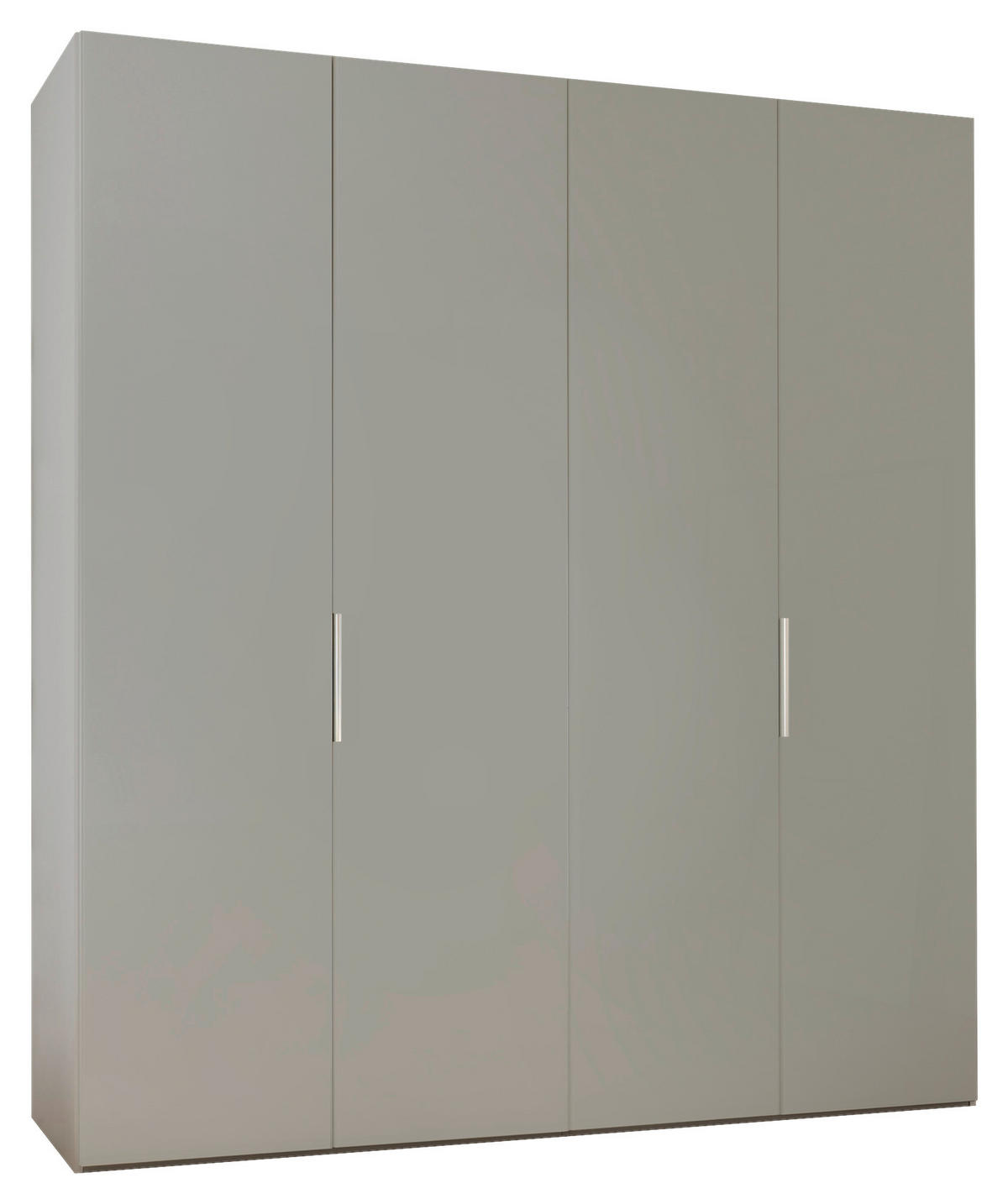 DREHTÜRENSCHRANK 200/216/58 cm 4-türig  - Alufarben/Grau, MODERN, Holzwerkstoff/Metall (200/216/58cm) - MID.YOU