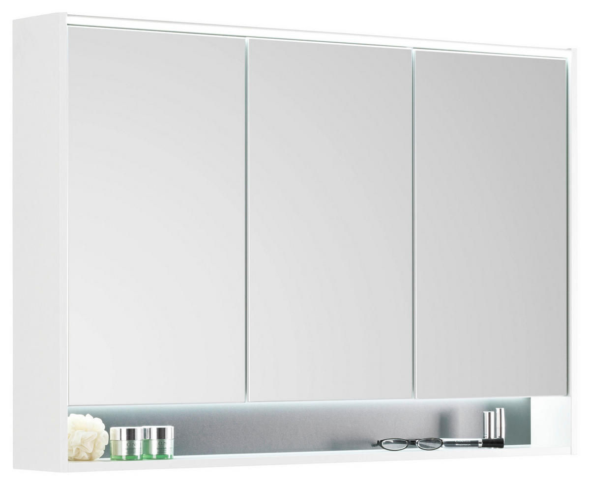 SPIEGELSCHRANK 120/74/16 cm  - Weiß, KONVENTIONELL, Glas/Holzwerkstoff (120/74/16cm) - Voleo