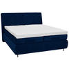 BOXSPRINGBETT 180/200 cm  in Dunkelblau  - Schwarz/Dunkelblau, Konventionell, Textil/Metall (180/200cm) - Dieter Knoll