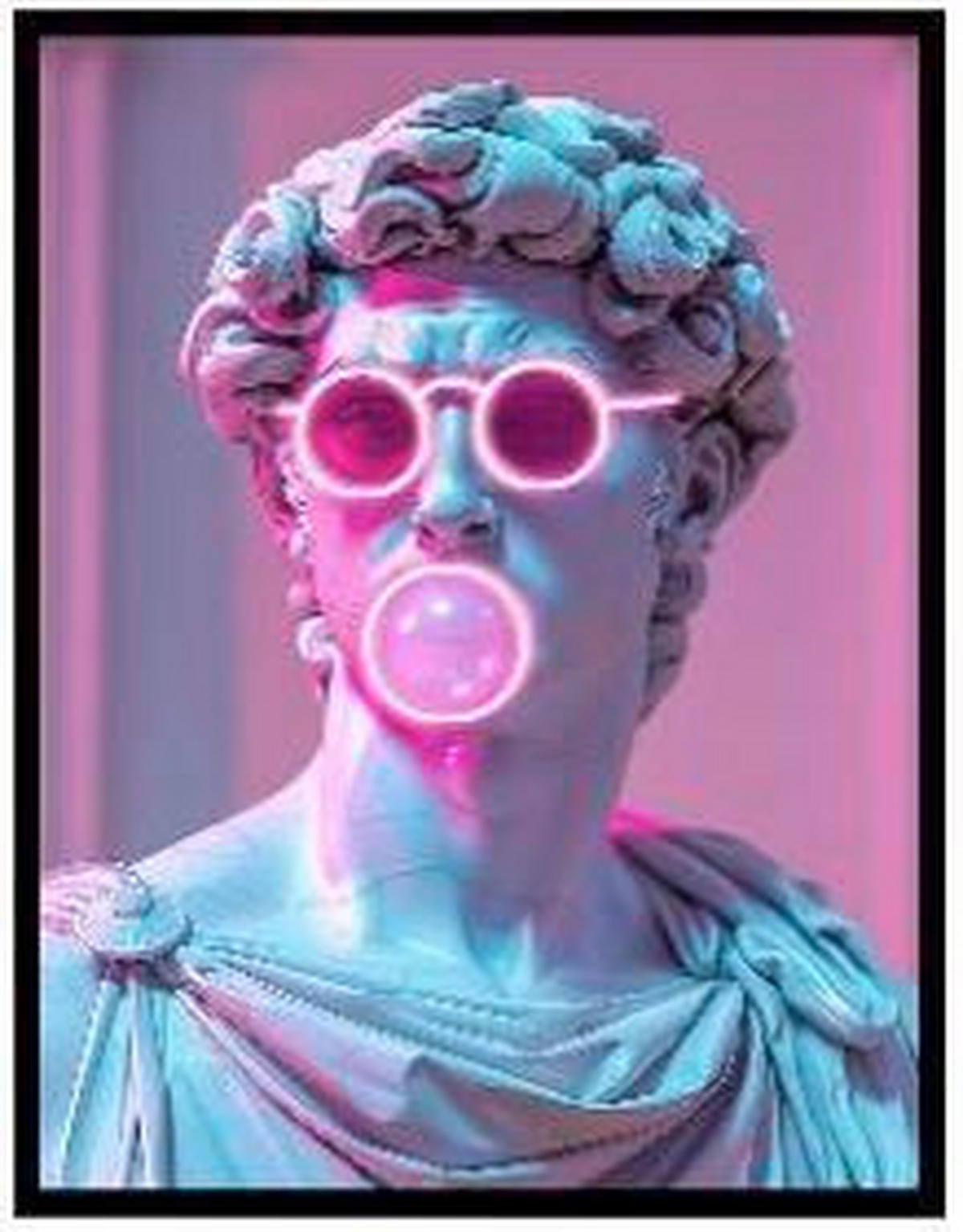 BILD  - Multicolor/Schwarz, Design, Kunststoff (80/120/4cm) - Kare-Design