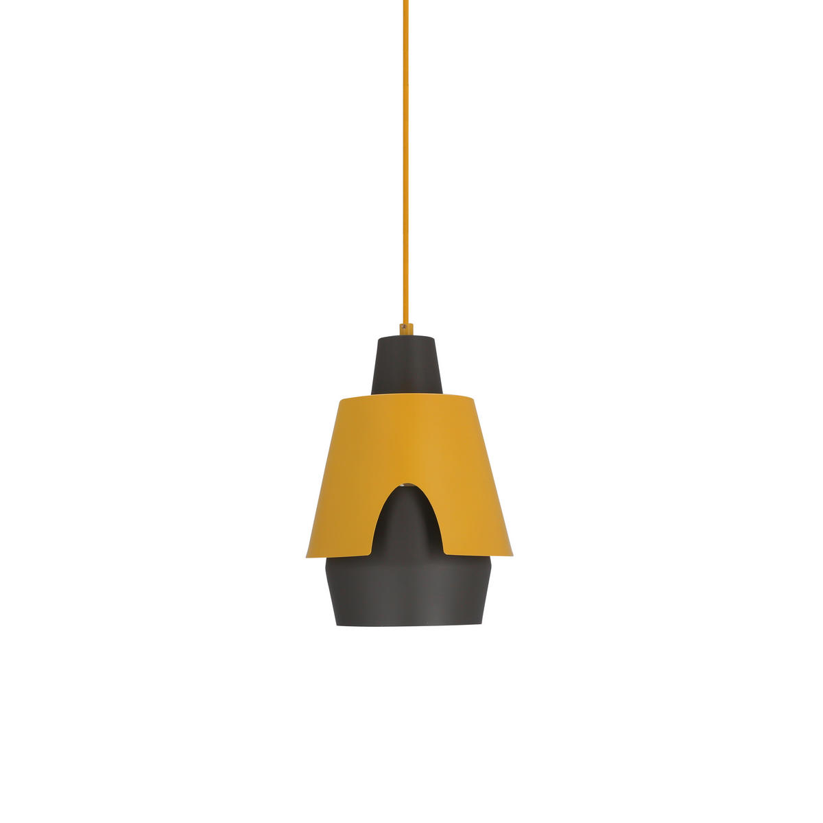 PENDELLAMPA Falun 22/22/150 cm  - grå/gul, Design, metall (22/22/150cm)