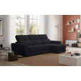 ECKSOFA in Velours Anthrazit  - Anthrazit/Schwarz, KONVENTIONELL, Kunststoff/Textil (285/177cm) - Carryhome