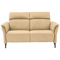 2-SITZER-SOFA in Mikrofaser Beige  - Beige/Schwarz, Konventionell, Textil/Metall (178/103/95cm) - Dieter Knoll