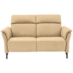 2-SITZER-SOFA in Mikrofaser Beige  - Beige/Schwarz, KONVENTIONELL, Textil/Metall (178/103/95cm) - Dieter Knoll