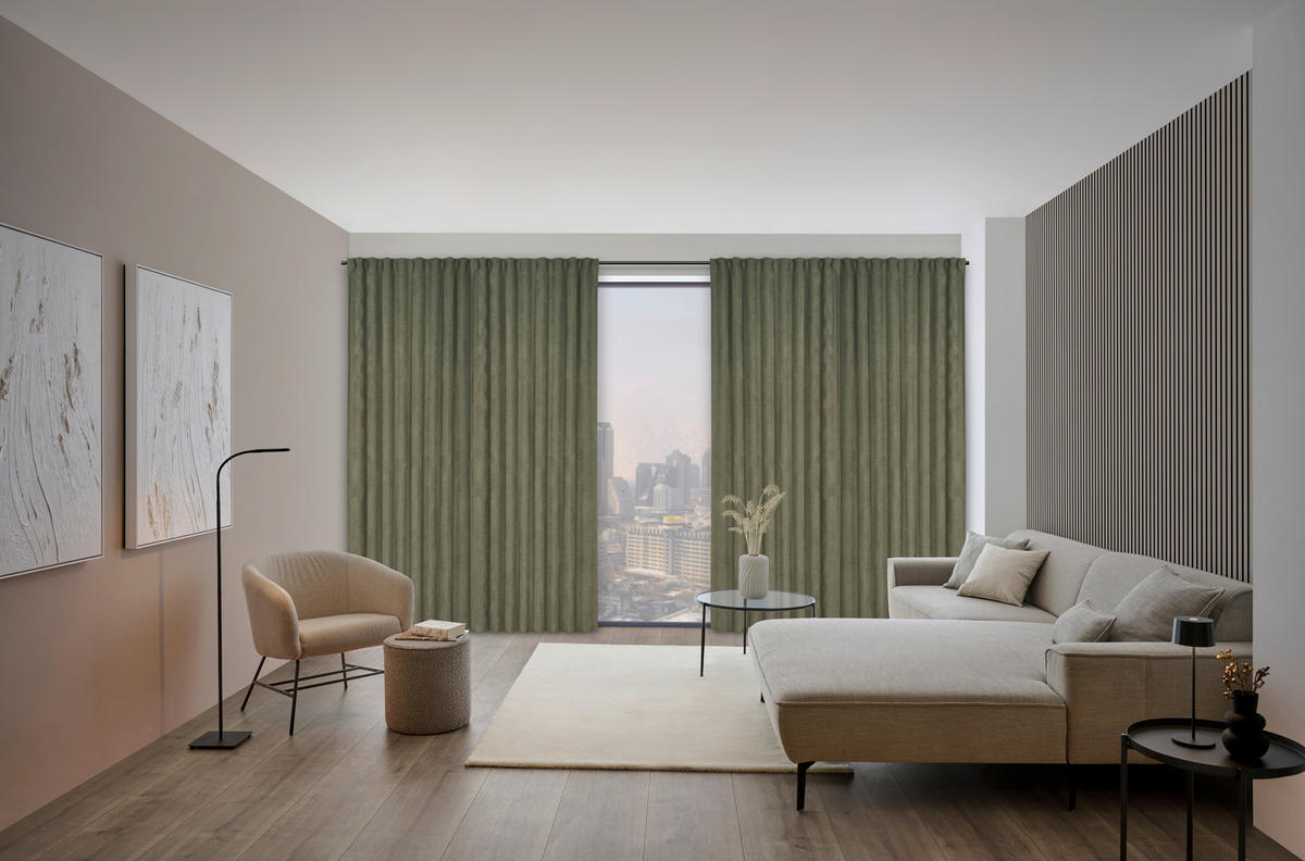 FERTIGVORHANG  black-out (lichtundurchlässig)   135/245 cm  - Basics, Textil (135/245cm) - Dieter Knoll