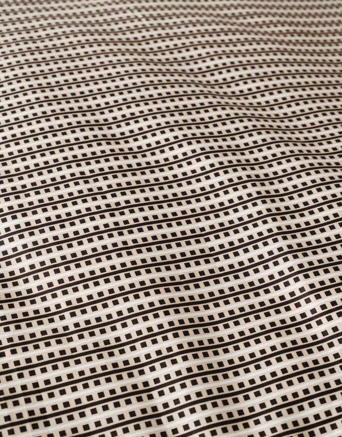 BETTWÄSCHE 3-teilig Aren Satin 200/200 cm  - Beige/Schwarz, KONVENTIONELL, Textil (200/200cm) - Marc O'Polo
