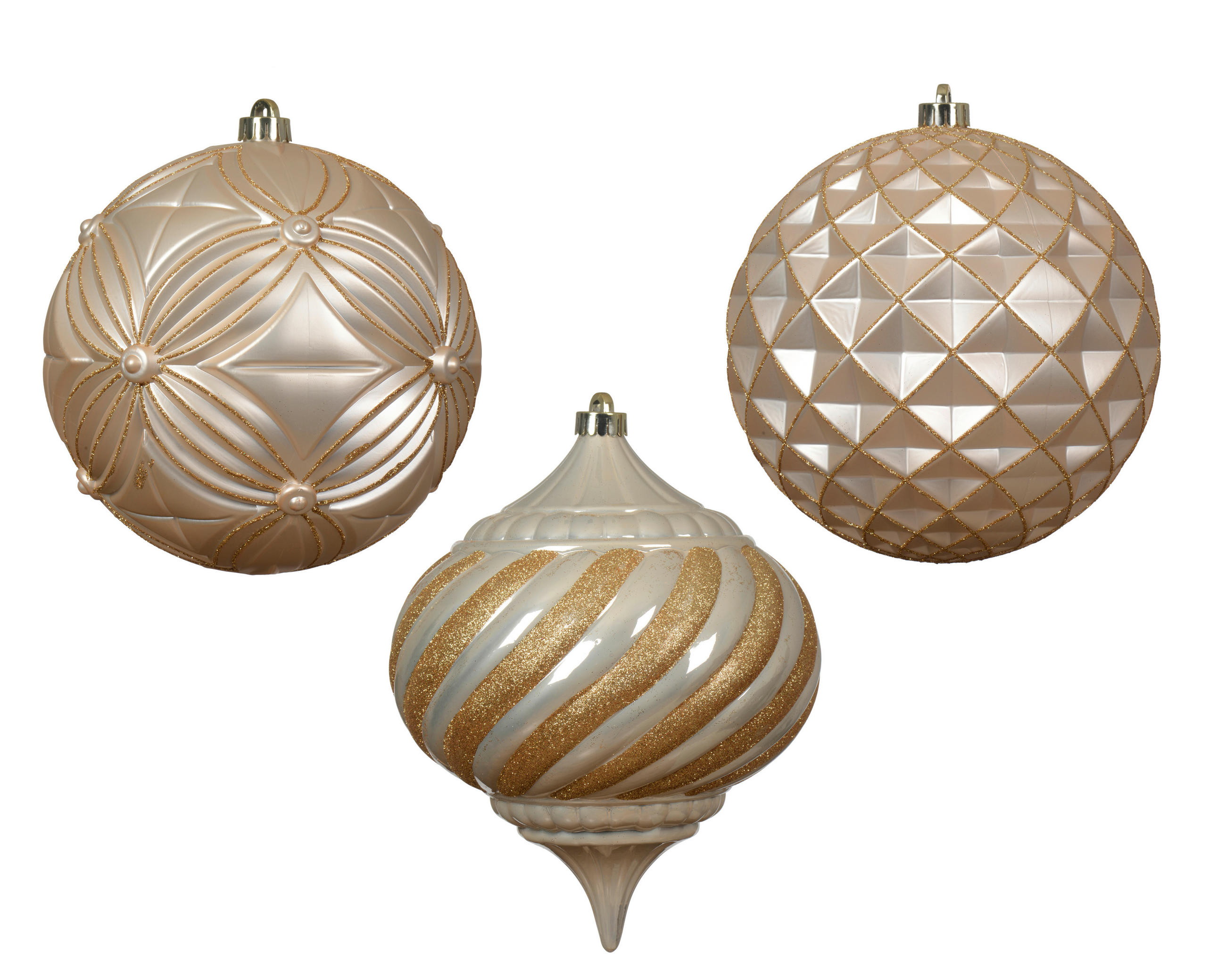CHRISTBAUMKUGEL 20/20/20 cm  - Perlmutt, LIFESTYLE, Kunststoff (20/20/20cm)