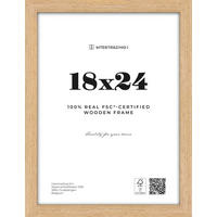 BILDERRAHMEN 20/26/2 cm  - Eichefarben, Basics, Holzwerkstoff (20/26/2cm)