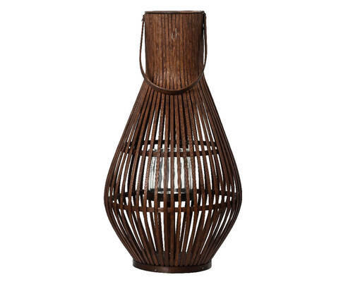 LATERNE - Braun, LIFESTYLE, Holz (55/30cm)