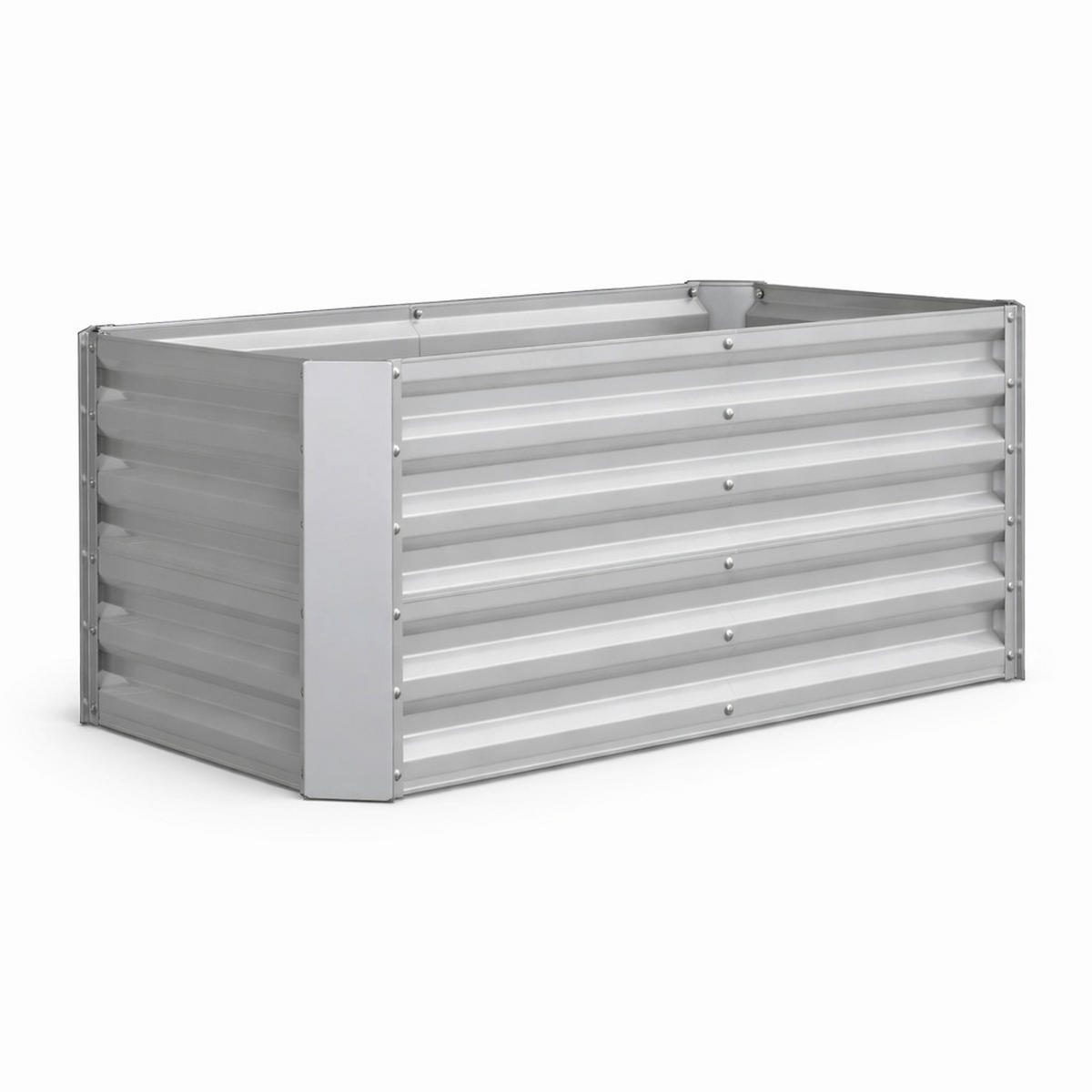 HOCHBEET - Silberfarben, Modern, Metall (120/57/60cm)