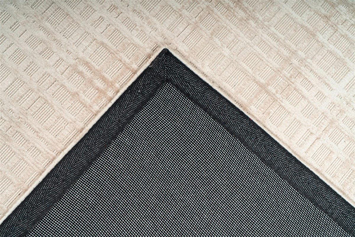 FLACHWEBETEPPICH 80/150 cm Karma Silberfarben, Beige  - Beige/Silberfarben, Basics, Textil (80/150cm) - Novel