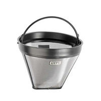 KAFFEEFILTER  - Chromfarben/Schwarz, Basics, Kunststoff/Metall - Gefu