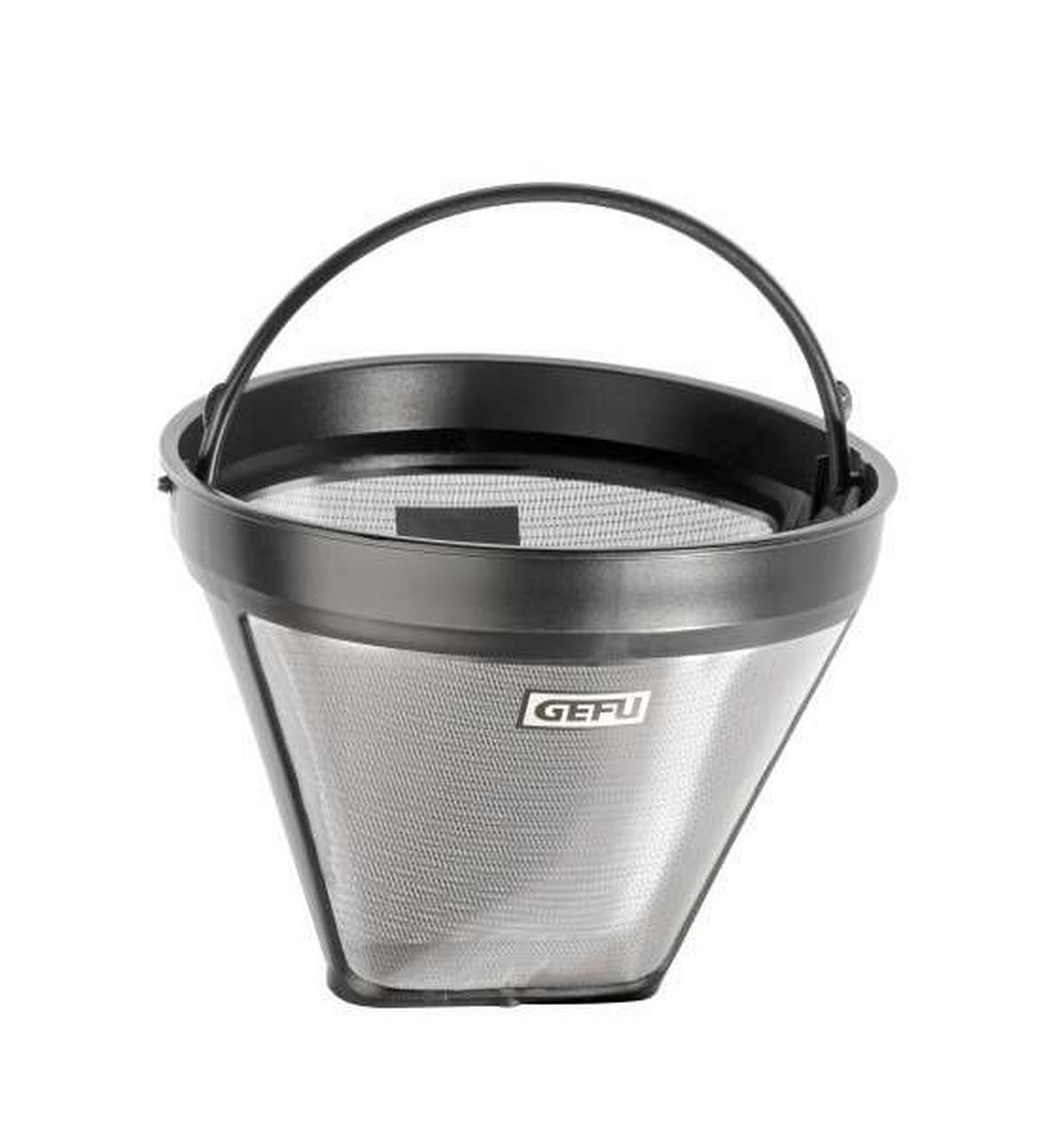KAFFEEFILTER  - Chromfarben/Schwarz, Basics, Kunststoff/Metall - Gefu