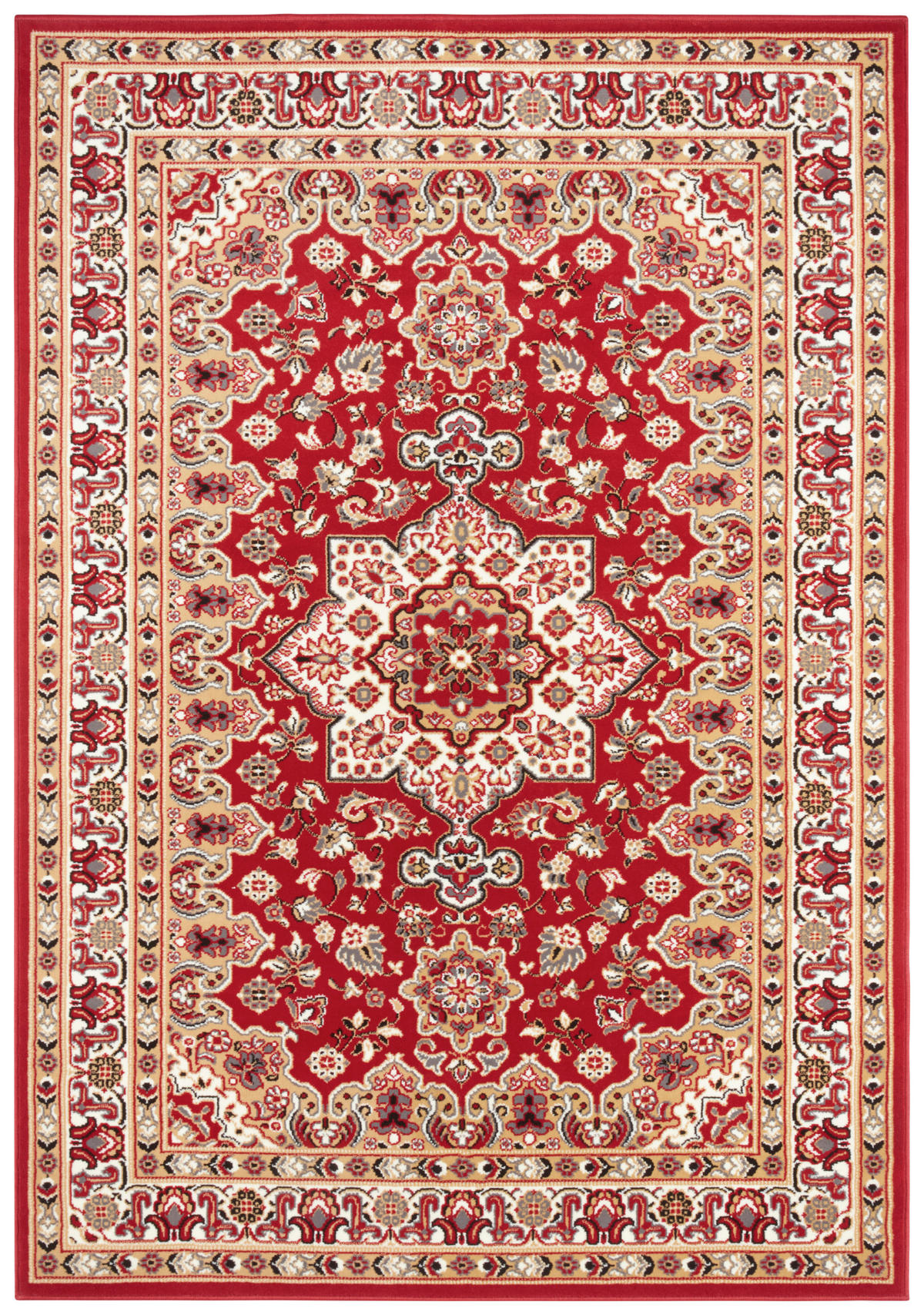 VINTAGE-TEPPICH 160/230 cm Mirkan Multicolor, Rot  - Rot/Multicolor, Basics, Kunststoff/Textil (160/230cm)
