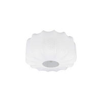 DECKENLEUCHTE  40/22,5 cm    - Schwarz/Weiß, LIFESTYLE, Textil/Metall (40/22,5cm)