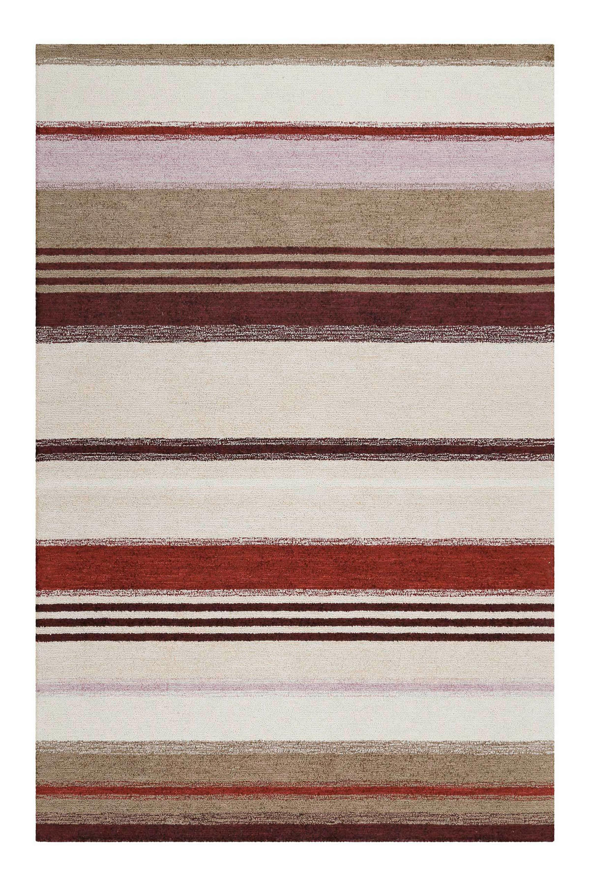 FLACHWEBETEPPICH 160/230 cm Petrol Braun, Bordeaux, Beige  - Bordeaux/Beige, Trend, Textil (160/230cm) - Esprit