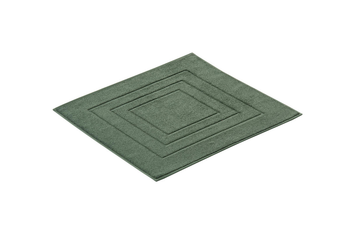 BADEMATTE Vossen Feeling Dunkelgrün 60/60 cm  - Dunkelgrün, KONVENTIONELL, Naturmaterialien/Textil (60/60cm) - Vossen