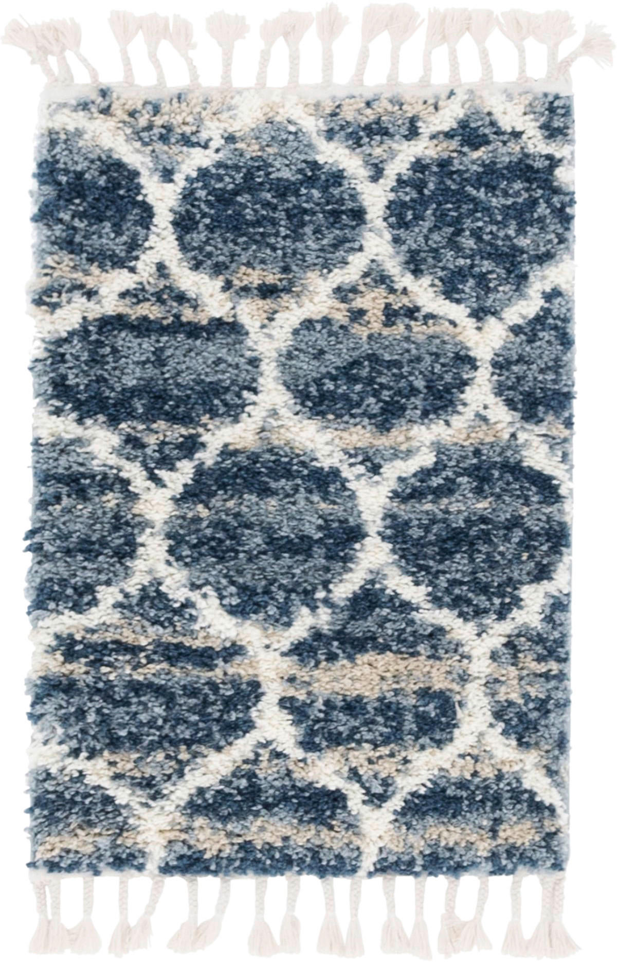WEBTEPPICH 65/90 cm  - Blau, Basics, Textil (65/90cm)