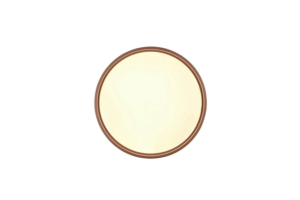 LED-DECKENLEUCHTE Doha 45/5,5 cm   - Braun, MODERN, Metall (45/5,5cm) - Trio Leuchten